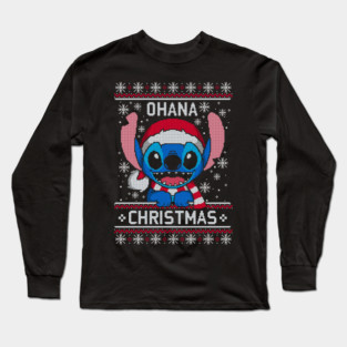 Ohana Christmas ugly sweater Long Sleeve T-Shirt