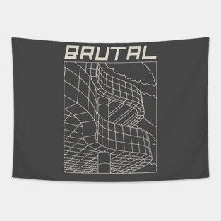 Brutal Architecture, Architects, Builders, Designers Gift Tapestry