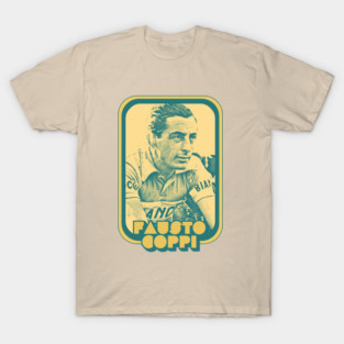 Fausto Coppi // Retro Cycling Fan Art Design T-Shirt
