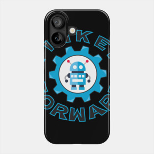 Tinker Forward Robot In Gear Rounded Text Phone Case