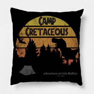 Camp Cretaceous (distressed) Pillow