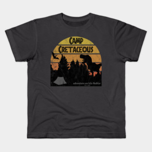 Camp Cretaceous (distressed) Kids T-Shirt