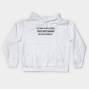 Shaking my head sarcastic Kids Hoodie