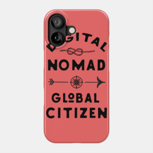 Digital nomad global citizen Phone Case