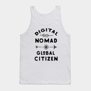 Digital nomad global citizen Tank Top