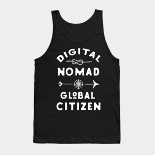Digital nomad global citizen Tank Top