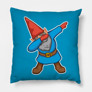Dabbing Garden Gnome Pillow