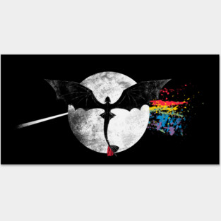 Dragon Side of the Moon Cute Funny Gift Posters and Art