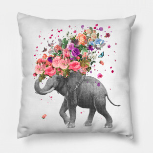 Elephant splash Pillow