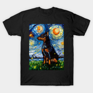 Miniature Pinscher Night T-Shirt