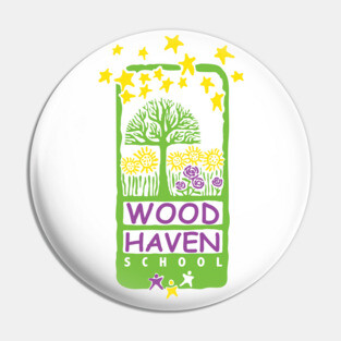 Woodhaven Throwback Logo Pin