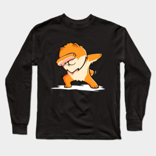 Funny Dabbing Pomeranian Long Sleeve T-Shirt