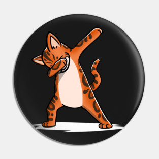 Funny Dabbing Bengal Cat Pin