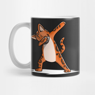 Funny Dabbing Bengal Cat Mug