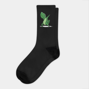 Funny Dabbing Chameleon Socks
