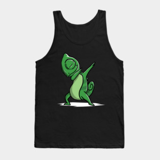 Funny Dabbing Chameleon Tank Top
