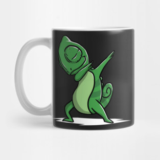 Funny Dabbing Chameleon Mug