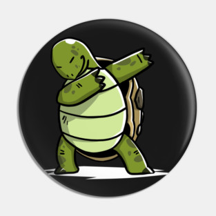 Funny Dabbing Tortoise Pin