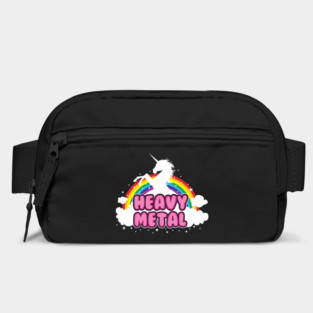 heavy metal parody funny unicorn rainbow Bag