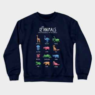 12 MORE Animals (That are Definitely Not an Octopus Crewneck Sweatshirt
