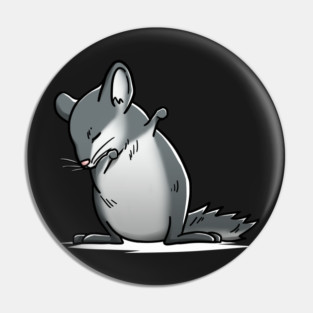 Cute Dabbing Chinchilla T-Shirt Funny Pet Gift Pin