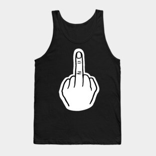 Middle finger Tank Top