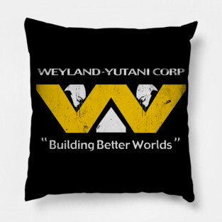 Weyland Yutani Corp Aliens Vintage Retro Pillow