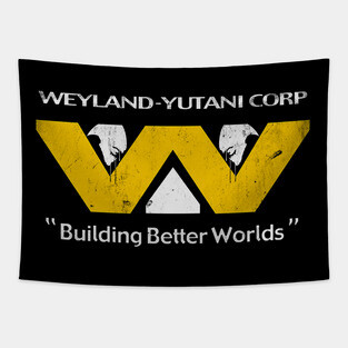 Weyland Yutani Corp Aliens Vintage Retro Tapestry