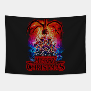 Stranger Things Ugly Christmas Sweater Tapestry