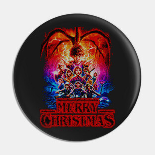 Stranger Things Ugly Christmas Sweater Pin