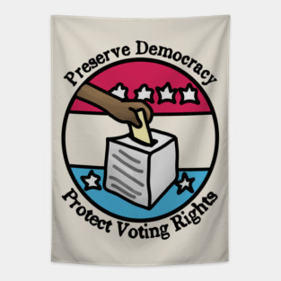Preserve Democracy - Protect Voting Rights Tapestry