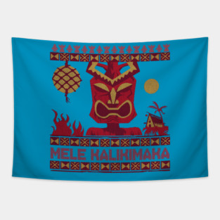 Mele Kalikimaka Ugly Sweater Tapestry