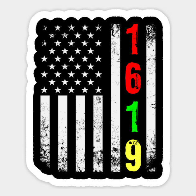Project 1619 Our Ancestors American Flag Magnet by UrbanLifeApparel