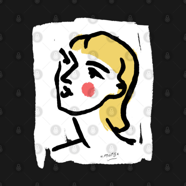 Minimalist Expressionist Woman Portrait Illustration by denizko