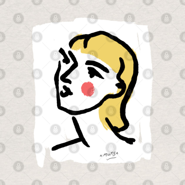 Minimalist Expressionist Woman Portrait Illustration by denizko