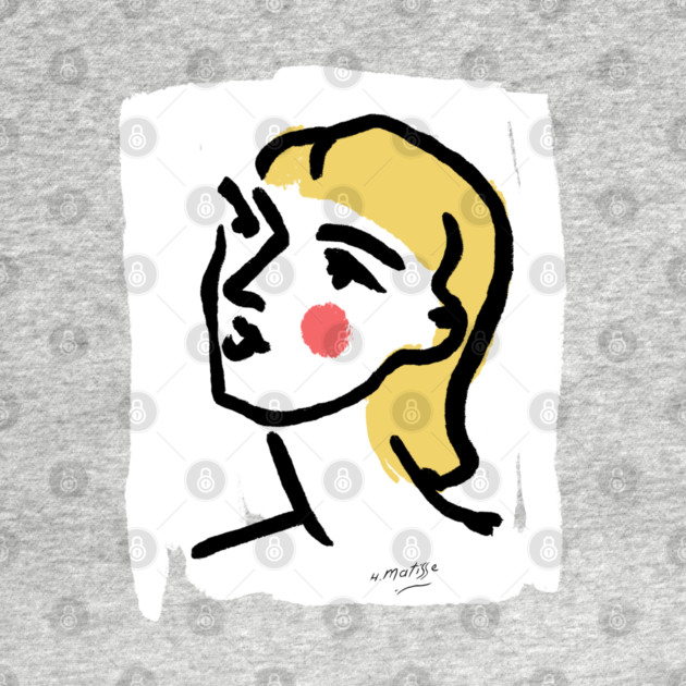 Minimalist Expressionist Woman Portrait Illustration by denizko