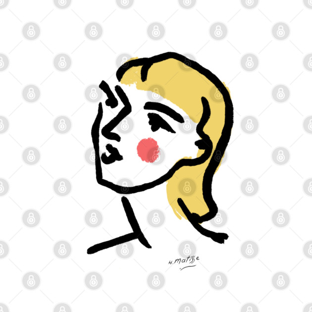 Minimalist Expressionist Woman Portrait Illustration by denizko