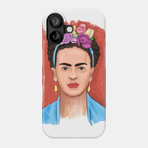 Floral Crown Woman Portrait Illustration Phone Case by denizko