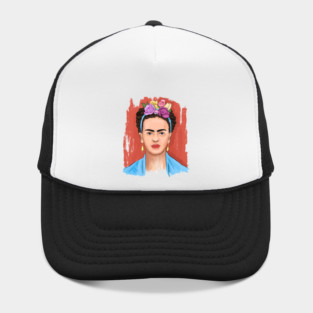 Floral Crown Woman Portrait Illustration Hat