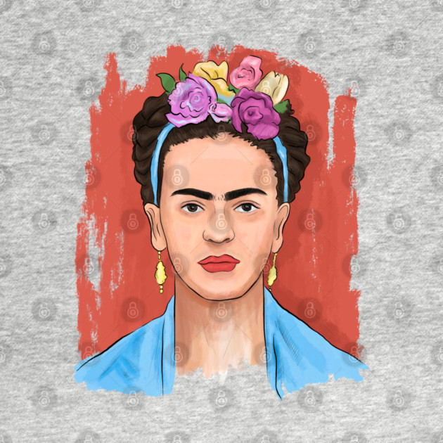 Floral Crown Woman Portrait Illustration by denizko