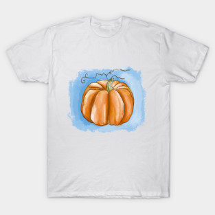 Autumn Pumpkin Watercolor Illustration T-Shirt