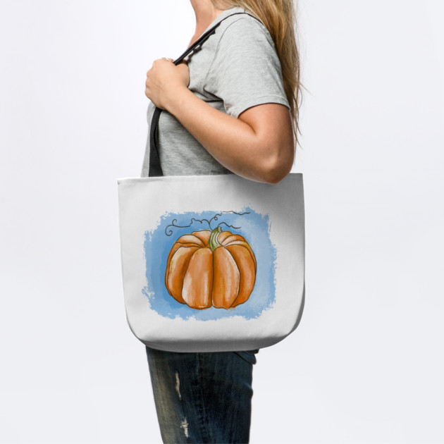 Autumn Pumpkin Watercolor Illustration by denizko