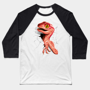 Baby Velociraptor Hatching Baseball T-Shirt