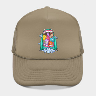 Monster big mouth doodle Hat