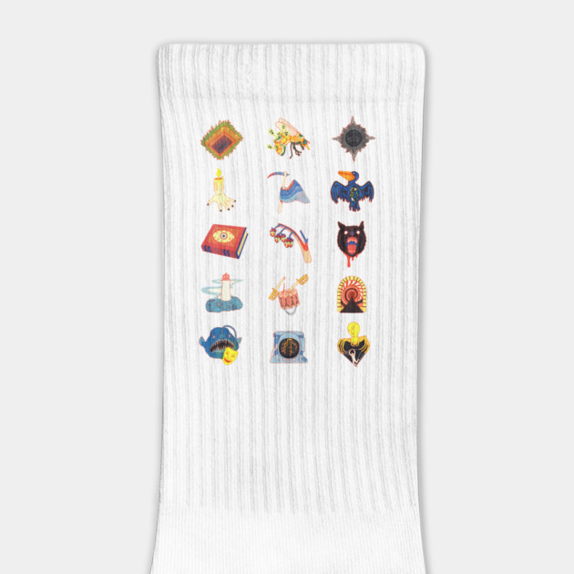 15 Fears Risograph Icons by Rusty Quill