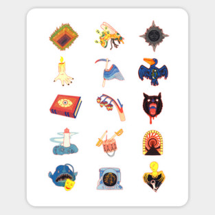 15 Fears Risograph Icons Sticker