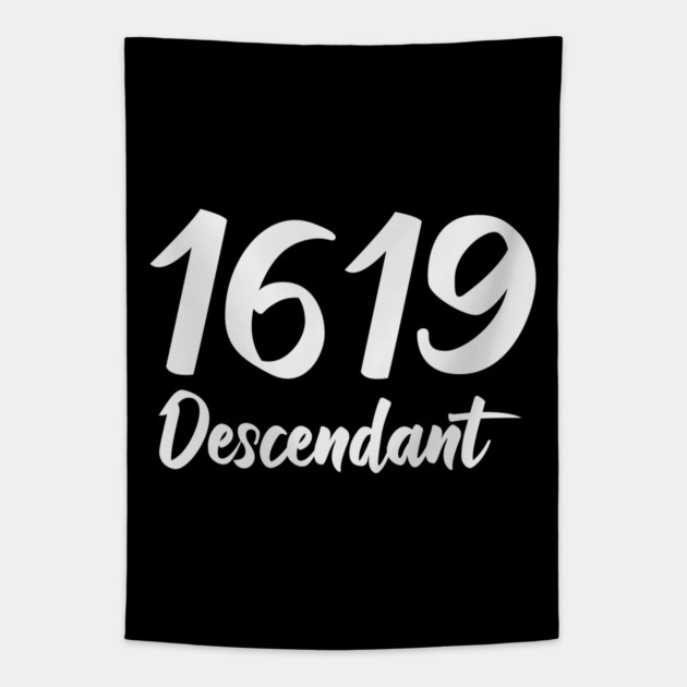 1619 Descendant Black History Tapestry by UrbanLifeApparel