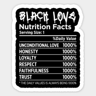 Black Love Nutrition Sticker