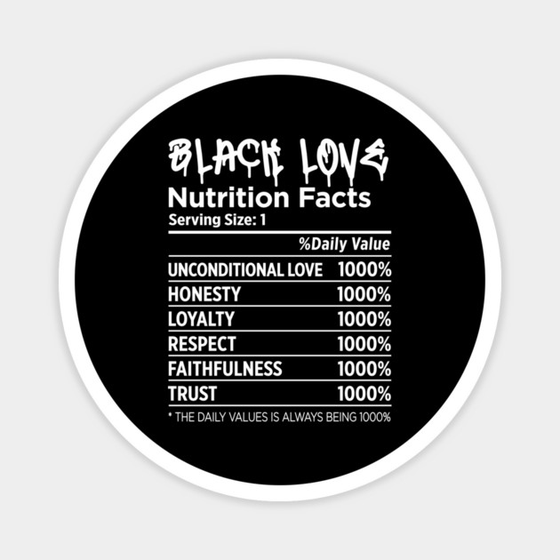 Black Love Nutrition Magnet by UrbanLifeApparel