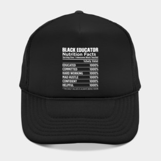 Black Educator Nutrition Hat